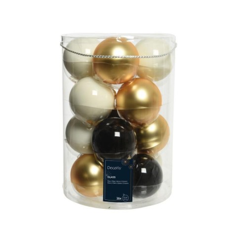 SFERA VETRO D8 GOLD-BLACK-IVOR